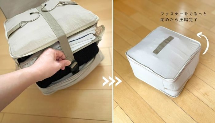 圧縮方法の写真