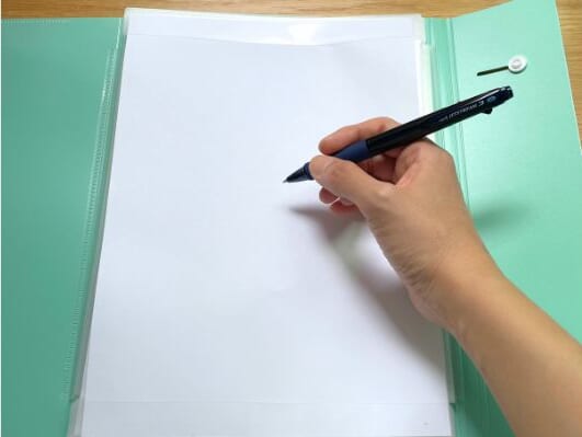 ファイルに入れたまま書き込める